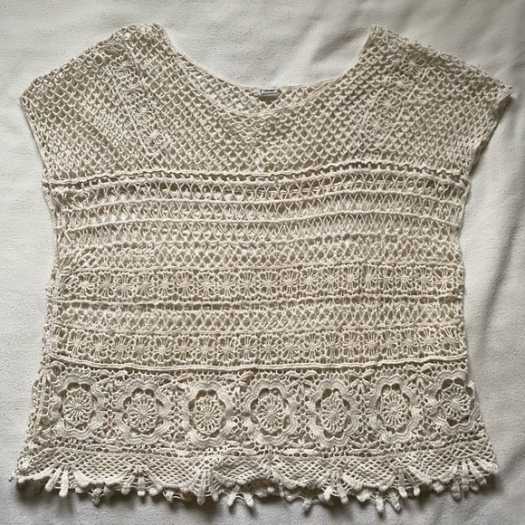Y2K BOHO CROCHET TOP - Picture 2 of 3